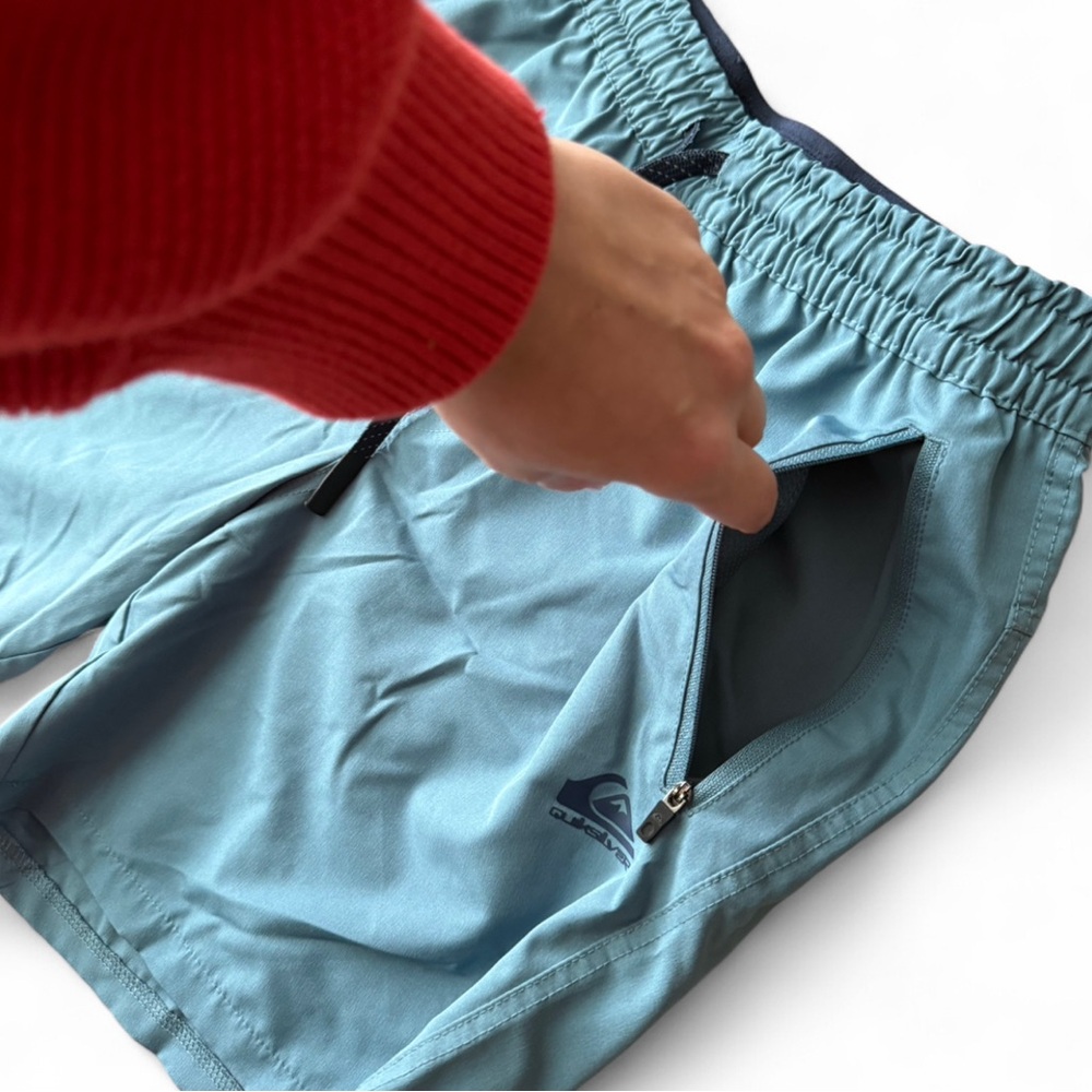 **SOLD** Quiksilver Blue Swim Trunks - Picture 3 of 8